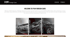 Desktop Screenshot of pandwforeigncars.com