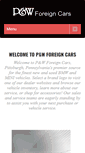 Mobile Screenshot of pandwforeigncars.com